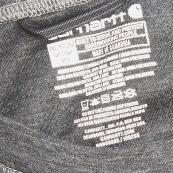 Carhartt Force Long Sleeve Shirt Men's Size 2XLT - Picture 5 of 6